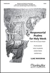 Responsorial Psalms for Holy Week from the Five Graces Psalter SATB choral sheet music cover